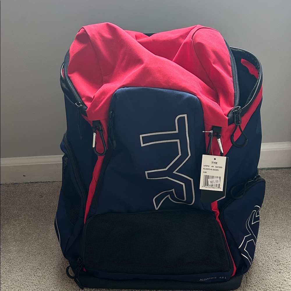 TYR Red and Blue Alliance 45L Backpack
